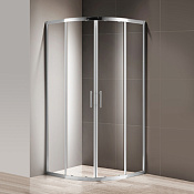 Cezares Momento Душевой уголок 90,5x90x195h см, стекло прозрачное 6 мм, цвет: хром MOMENTO-R-2-90-C-Cr