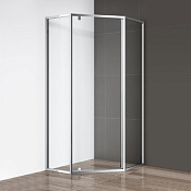 Cezares Eco Душевой уголок 89,5x90x195h см, стекло прозрачное 6 мм, цвет: хром ECO-O-P-1-90-C-Cr
