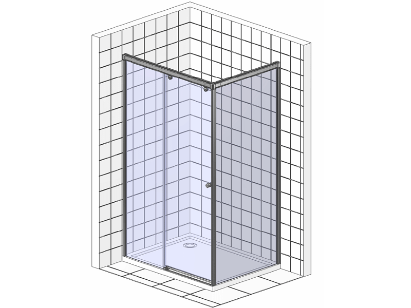Душевой уголок RGW Classic CL-45 (960-1010)x700x1850 профиль хром 04094507-11