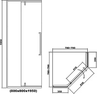 Душевой уголок RGW SV-81 80х80 32328188-11