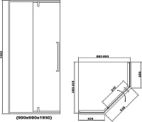 Душевой уголок RGW SV-81 90х90 32328199-11