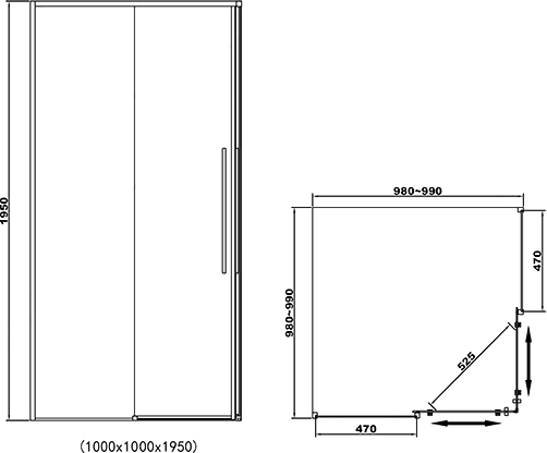 Душевой уголок RGW SV-31 100х100 32323100-11