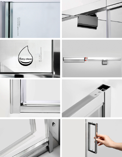 Душевой уголок Wasserkraft Berkel  110x80 см 48P14