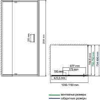 Душевой уголок Wasserkraft Berkel  110x80 см 48P14
