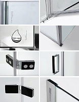 Душевой уголок Wasserkraft Aller 10H06RB black matt, 120x80 см 10H06RBLACK MATT