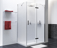 Душевой уголок Wasserkraft Aller 10H07RB black matt, 120x90 см 10H07RBLACK MATT