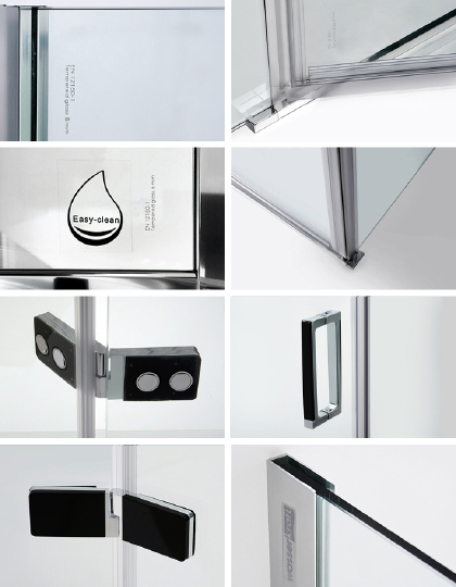 Душевой уголок Wasserkraft Aller 10H10LB black matt, 120x100 см 10H10LBLACK MATT