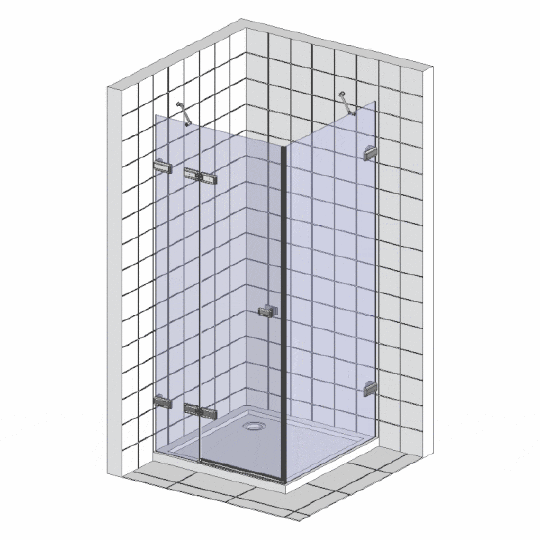 Душевой уголок Wasserkraft Aller 10H10LB black matt, 120x100 см 10H10LBLACK MATT