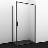 Wasserkraft Elbe Душевой уголок,  размер 90х90х195, цвет черный матовый 74P03
