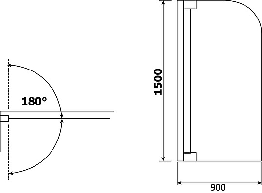 Шторка на ванну RGW Screens SC-01 900x1500 03110109-11