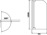Шторка на ванну RGW Screens SC-01 900x1500 03110109-11