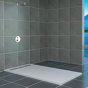 RGW Stone Tray Душевой поддон 90х100х2,5h, из искусственного камня, цвет белый 14202910-01