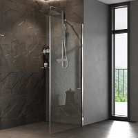 Wasserkraft Aller Обратная панель 80х200h, профиль хром, стекло прозрачное 10H06-RP80