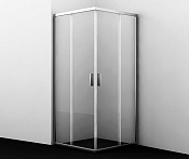 Wasserkraft Lippe Душевой уголок 90х185h, профиль хром глянцевый, стекло прозрачное 45S03