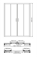 Wasserkraft Lippe Душевой уголок 150х190h, профиль хром глянцевый, стекло прозрачное 45S08