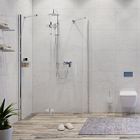 Wasserkraft Aller Душевой уголок 120х200h, профиль комбинир. покрытие, стекло прозр. 10H06LWHITE