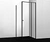 Wasserkraft Dill Душевой уголок 100х200h, профиль черный матовый, стекло прозрачное 61S19