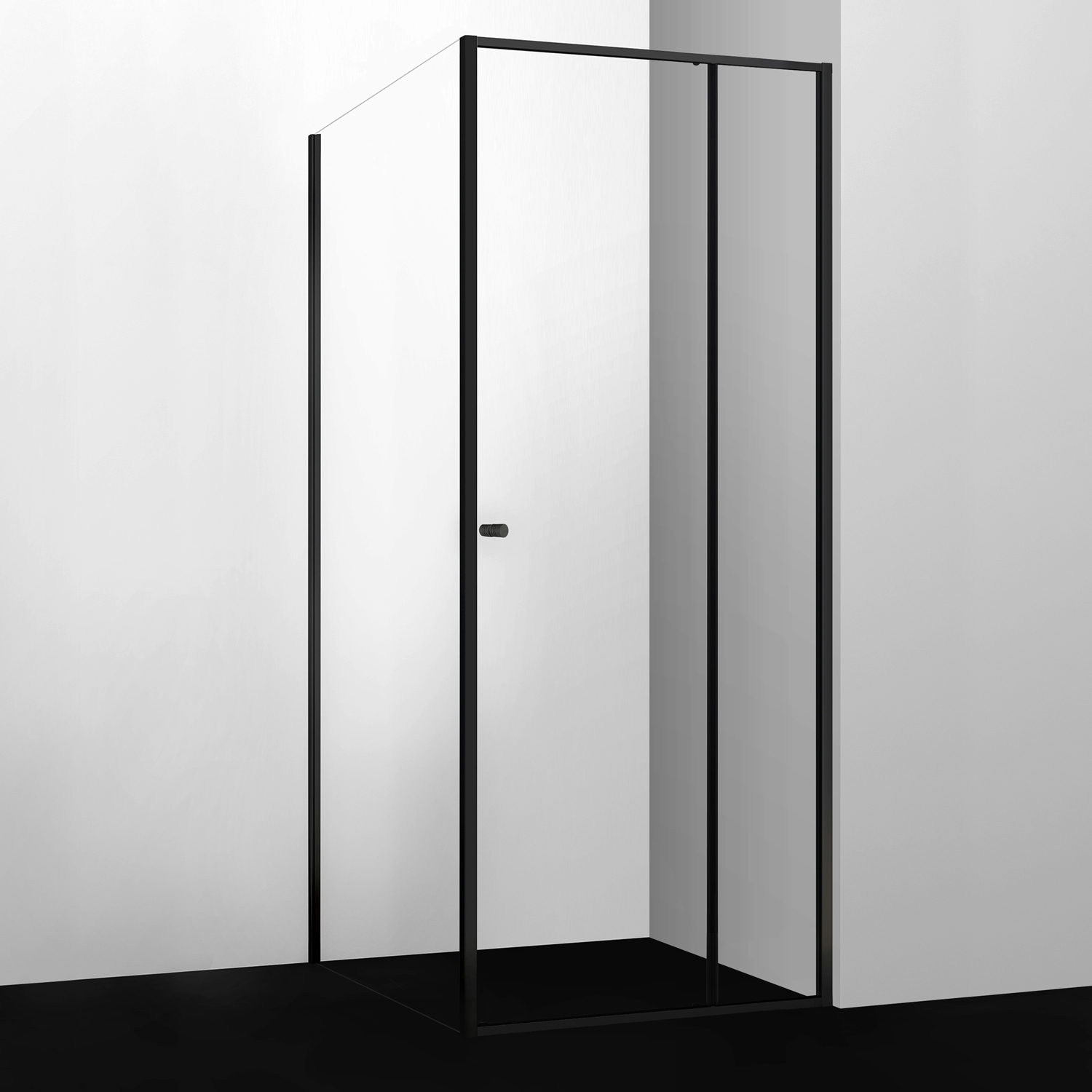 Wasserkraft Dill Душевой уголок 100х200h, профиль черный матовый, стекло прозрачное 61S19