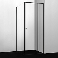Wasserkraft Dill Душевой уголок 100х200h, профиль черный матовый, стекло прозрачное 61S19