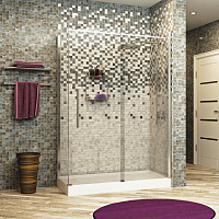 Wasserkraft Dinkel Душевой уголок 140х200h, профиль хром глянцевый, стекло прозрачное 58R37