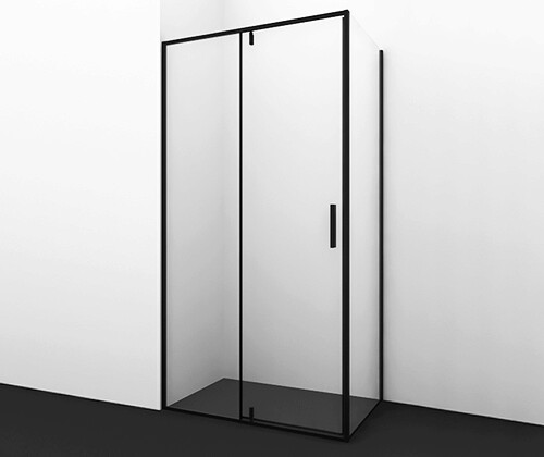 Wasserkraft Elbe Душевой уголок 90х200h, профиль черный матовый, стекло прозрачное 74P20