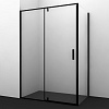 Wasserkraft Elbe Душевой уголок 100х200h, профиль черный матовый, стекло прозрачное 74P17