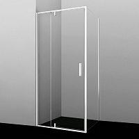 Wasserkraft Neime Душевой уголок 90х200h, профиль белый матовый, стекло прозрачное 19P03