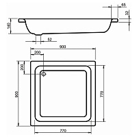 Поддон для душа Kaldewei Sanidusch 396 331100010001