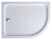 Cezares Tray Душевой поддон из акрила левый 120x80x14h см, цвет: белый TRAY-A-RH-120/80-550-15-W-L
