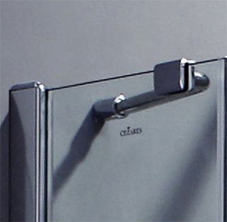 Cezares Verona Душевой уголок правый 100x80x195h см, стекло рифленное 6 мм, цвет: хром VERONA-W-AH-1-100/80-P-Cr-R