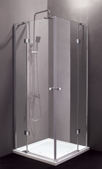 Cezares Verona Душевой уголок 120x120x195h см, стекло рифленное 6 мм, цвет: хром VERONA-W-A-2-120-P-Cr