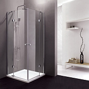 Cezares Verona Душевой уголок 120x120x195h см, стекло рифленное 6 мм, цвет: хром VERONA-W-A-2-120-P-Cr