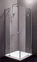 Cezares Verona Душевой уголок 120x120x195h см, стекло рифленное 6 мм, цвет: хром VERONA-W-A-2-120-P-Cr