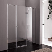 Cezares Verona Душевая дверь распашная 165x195h см, стекло прозрачное 6 мм, цвет: хром VERONA-W-B-13-80+60/30-C-Cr