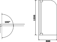 Шторка на ванну RGW Screens SC-01 800x1500 03110108-11