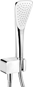 Kludi Fizz Душевой гарнитур: душевая лейка с 1 видом струи, держатель, шланг 125 см, цвет: хром 6767005-00