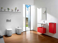 Roca Meridian Раковина подвесная 35х32 см, с переливом, без донного клапана, цвет: белый глянцевый 327249000