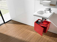 Roca Meridian Раковина подвесная 35х32 см, с переливом, без донного клапана, цвет: белый глянцевый 327249000