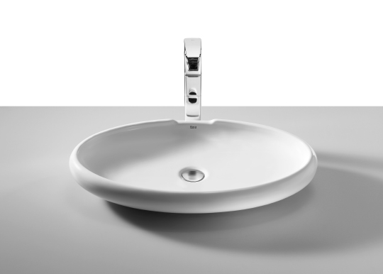 Roca Urbi Раковина чаша 65х40х12h см, без перелива, цвет: белый глянцевый 327229000