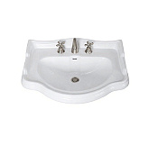 Kerasan Retro Раковина подвесная 73x54 см, с 3 отвер. под смеситель и переливом, цвет: Bianco 104701*3