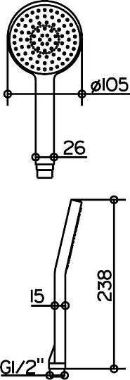 Keuco Edition 11 Душевая лейка, цвет: хром 51180 010300