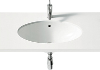 Roca Berna Раковина встраиваемая снизу 62х39 см, с переливом, без д/к, цвет: белый глянцевый 327899000