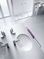 Roca Berna Раковина встраиваемая снизу 62х39 см, с переливом, без д/к, цвет: белый глянцевый 327899000