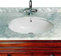 Roca Berna Раковина встраиваемая снизу 62х39 см, с переливом, без д/к, цвет: белый глянцевый 327899000