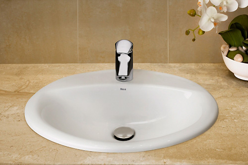 Roca Aloa Раковина встраиваемая сверху 56х47,5 см, без перелива, цвет: белый глянцевый 327865000