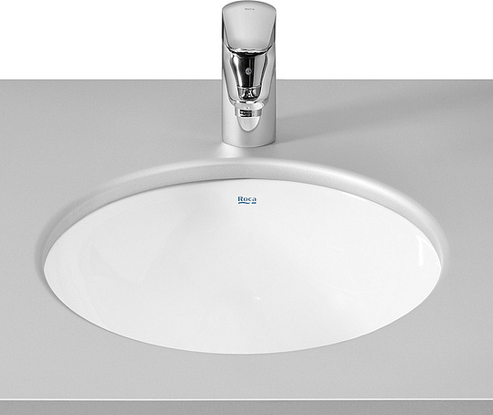 Roca Foro Раковина встраиваемая снизу d41 см, без перелива, цвет: белый глянцевый 327884000