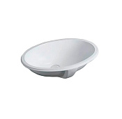 Simas Top e lavabi d'Arredo Раковина под столешницу 58х43,5 см, с переливом, цвет: белый глянцевый S53 bi