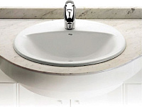 Roca Rodeo Раковина встраиваемая сверху 52х41 см, с переливом, без д/к, цвет: белый глянцевый 327866000