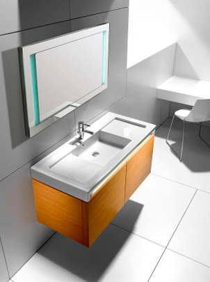 Roca Stratum Раковина подвесная 110х50 см, без перелива, цвет: белый глянцевый 327631000