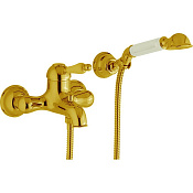 Cisal Arcana Empress Смеситель для ванны накладной, с душевым комплектом, цвет: 24k gold EM00012024